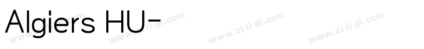 Algiers HU字体转换